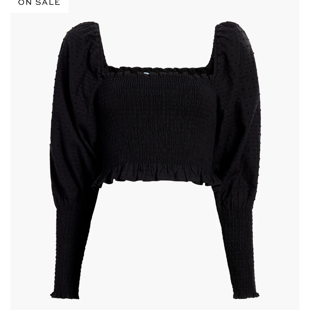 Hill House Black Puff Sleeve Top